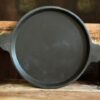 Pre-Seasoned Cast Iron Pan - Raised Edges - Flat Base - 10"