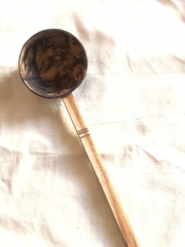Coconut Wood Deep Ladle