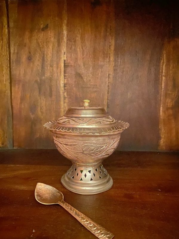 Kashmiri Copper Serving Bowl