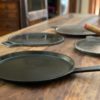 NEW!! Hand Seasoned Cast Iron Dosa Pan with Handle - Flat Base Gas/Electric/Induction/Ceramic Stove Friendly