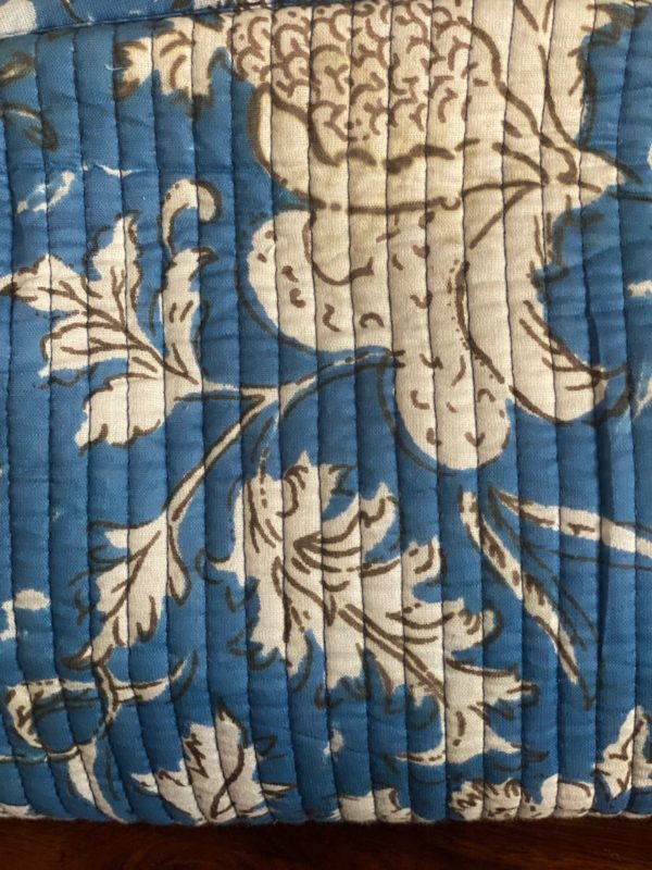 Handblock Printed Cotton Pouches/Wash bags Set of 3