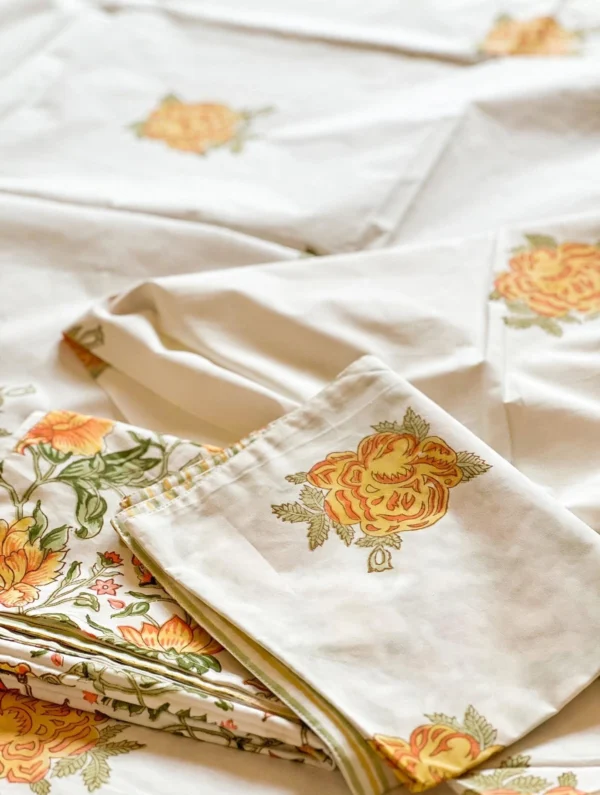 Bright floral fabric