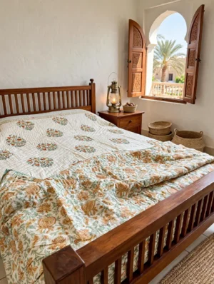 Emirati bedroom solid wall