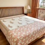 Sunlit teak balcony bedroom