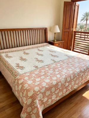 Sunlit teak balcony bedroom